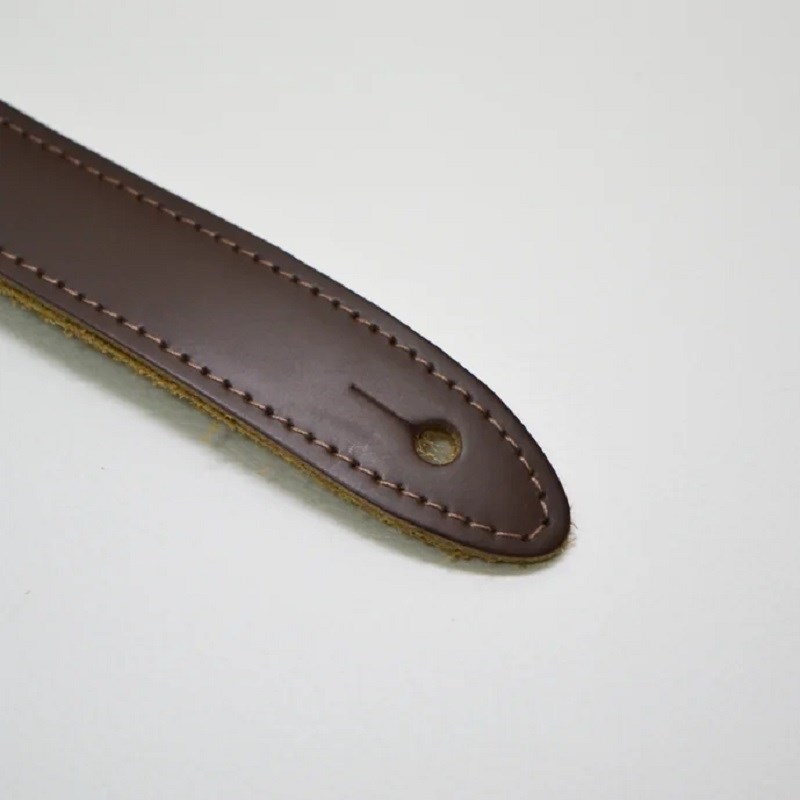 John Pearse Brown Saddle Lether Guitar Strap 画像4