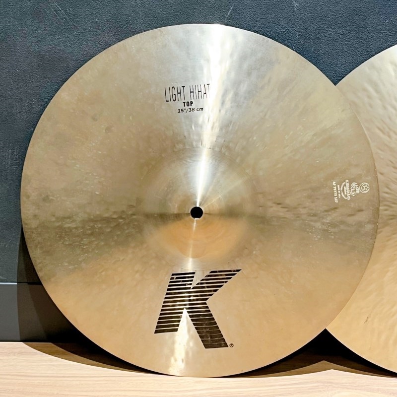 Zildjian USED 中古 K Zildjian Light HiHat 15 pr [NKZL15LHT/15LHB][1105g/1410g] 画像1