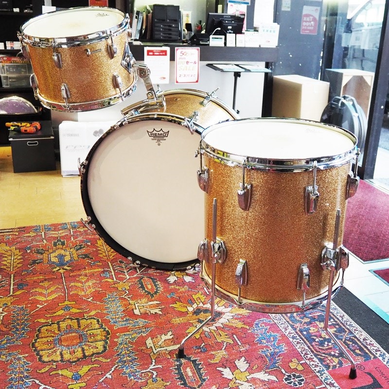 Ludwig 【創業50周年大決算SALE】VINTAGE 値下げしました！60s Down Beat 3pc Drum Kit [20x14BD，14x14FT，12x8TT] 画像7