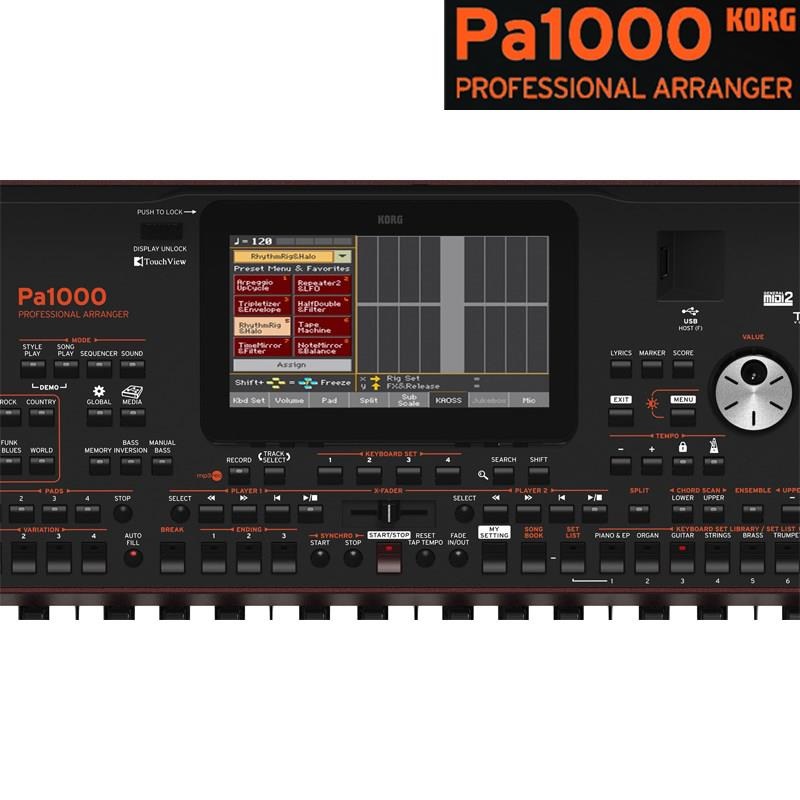 KORG (お取り寄せ商品・納期未定) Pa1000 コルグ PROFESSIONAL ARRANGER (アレンジャーキーボード/アレンジャー・ワークステーション) 画像3