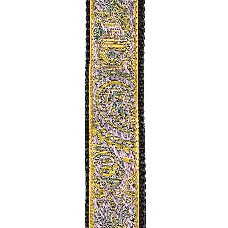 D’Addario ジャカードウクレレストラップ 15UKE04(ペイズリー、黄色/紫) ダダリオ 画像2