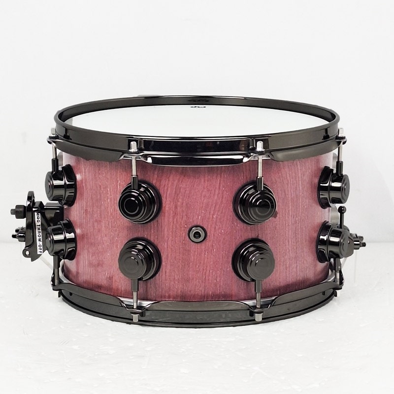 dw DRU20712SSNRN101[Collector's Pure Purpleheart Snare Drum VLT Shell 12×7 - Natural Satin Oil w/Black Nickel Hardware] 画像1