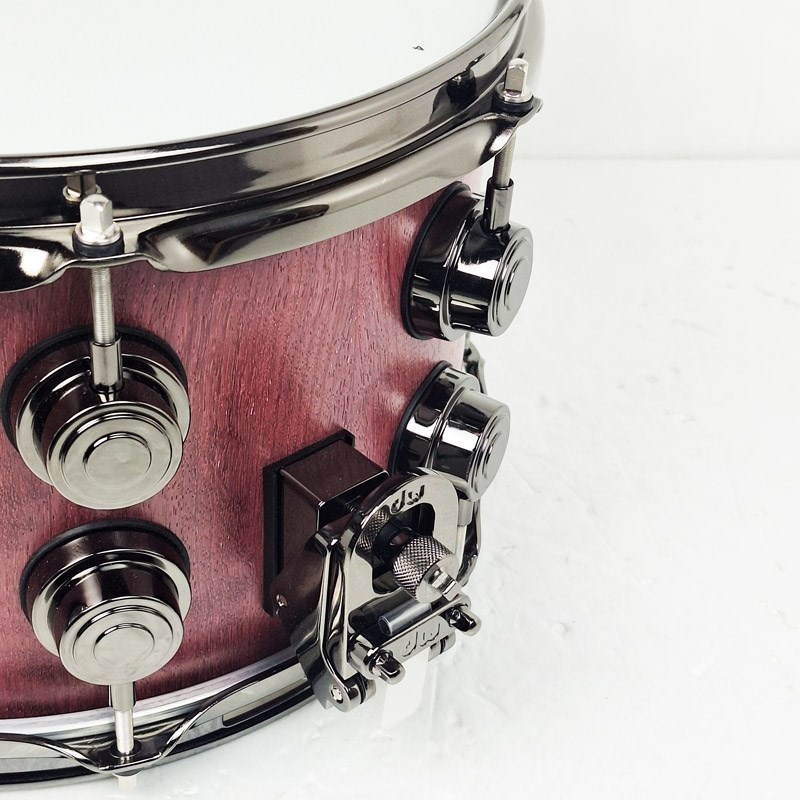dw DRU20712SSNRN101[Collector's Pure Purpleheart Snare Drum VLT Shell 12×7 - Natural Satin Oil w/Black Nickel Hardware] 画像5