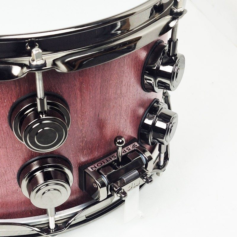 dw DRU20712SSNRN101[Collector's Pure Purpleheart Snare Drum VLT Shell 12×7 - Natural Satin Oil w/Black Nickel Hardware] 画像6