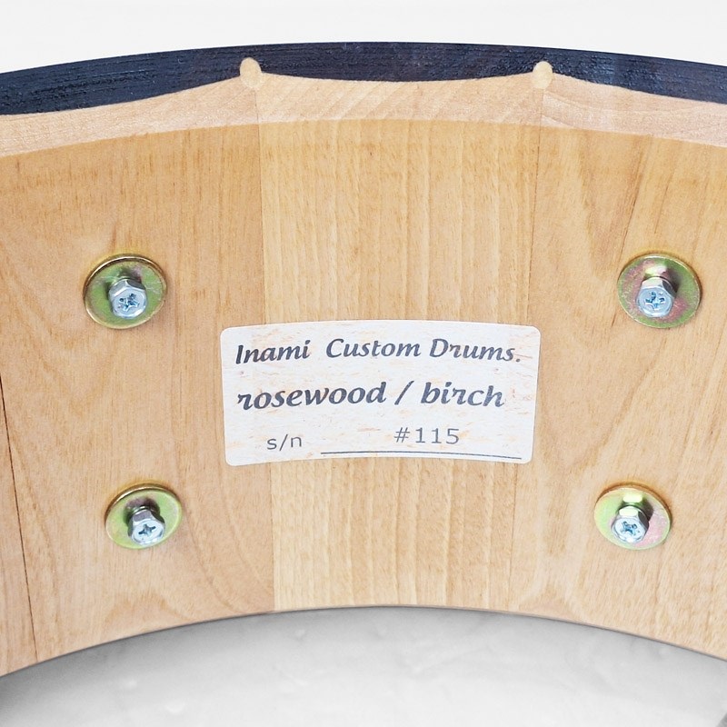 Inami Custom Drums ICD Rose/Birch Mix Stave Snare Drum 14×5.5【MADE IN JAPAN】 画像10