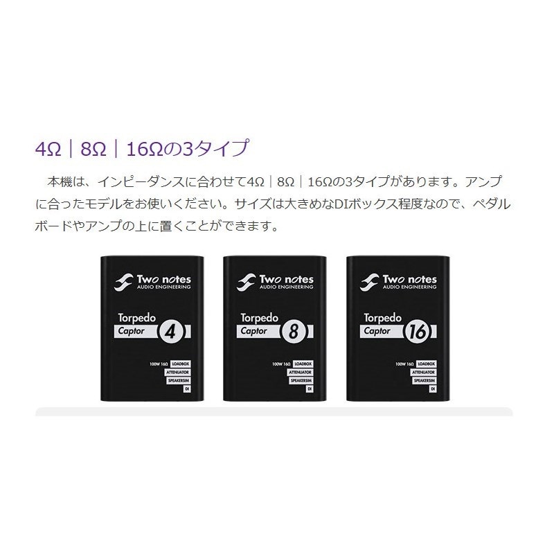 Two Notes Torpedo Captor [8ohm]（トゥーノート） 画像2