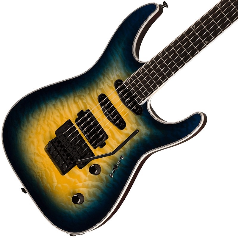 Jackson Pro Plus Series Soloist SLA3Q (Amber Blue Burst/Ebony) 画像2