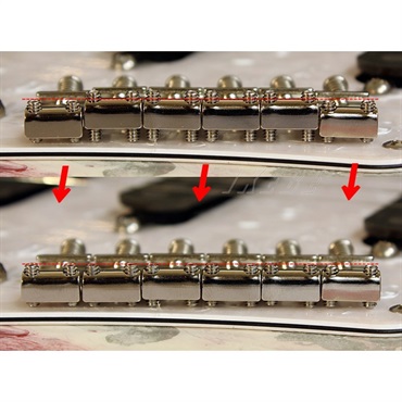 Raw Vintage Pure Steel Saddles RVS-112 (11.2mm / 0.441 inch Pitch　Fender USA) 《 Low Action Ver. 》 画像1