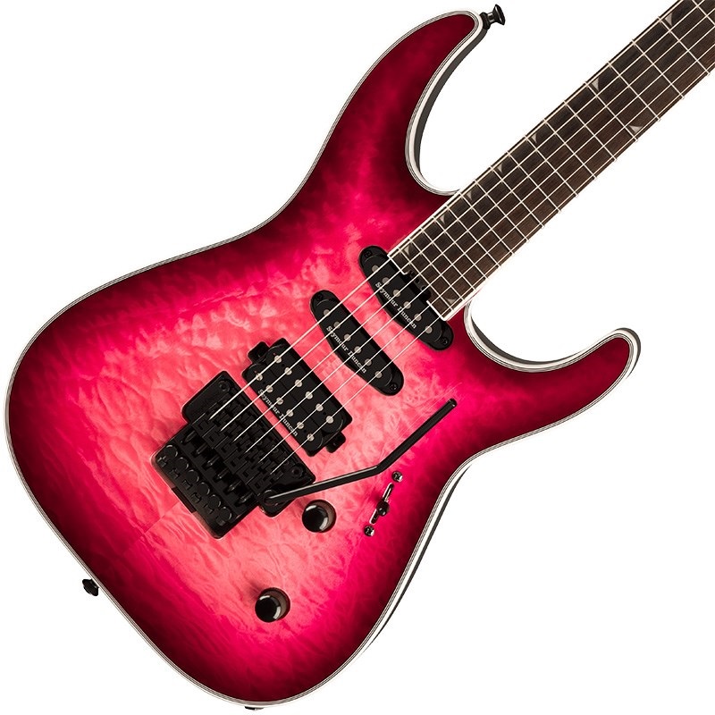 Jackson Pro Plus Series Soloist SLA3Q (Fuschia Burst/Ebony) 画像2