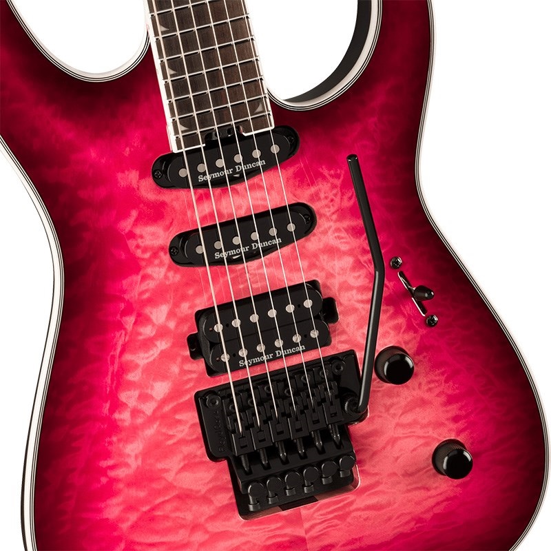 Jackson Pro Plus Series Soloist SLA3Q (Fuschia Burst/Ebony) 画像3