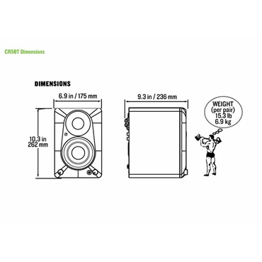 MACKIE CR5BT 【Bluetooth内蔵5.25インチパワードスタジオモニター】 （マッキー） 画像4