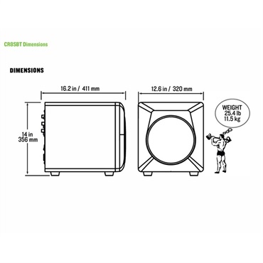 MACKIE CR8SBT 【Bluetooth内蔵8インチパワードサブウーファー with デスクトップリモート】 （マッキー） 画像4