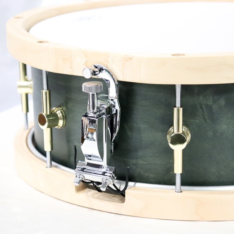 CANOPUS MO-1455WH [MO Snare Drum 14''×5.5'' w/WoodHoop - Black Olive Oil] 画像2