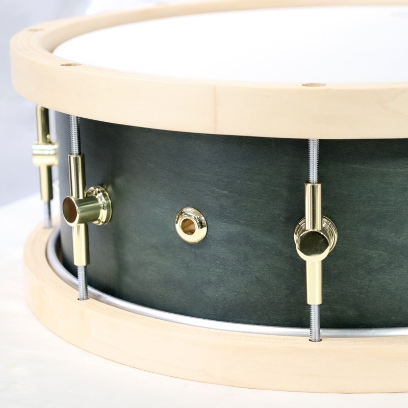CANOPUS MO-1455WH [MO Snare Drum 14''×5.5'' w/WoodHoop - Black Olive Oil] 画像3