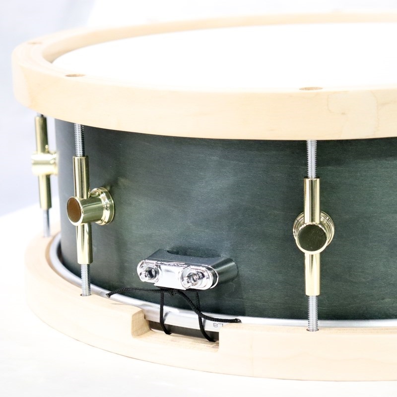 CANOPUS MO-1455WH [MO Snare Drum 14''×5.5'' w/WoodHoop - Black Olive Oil] 画像4