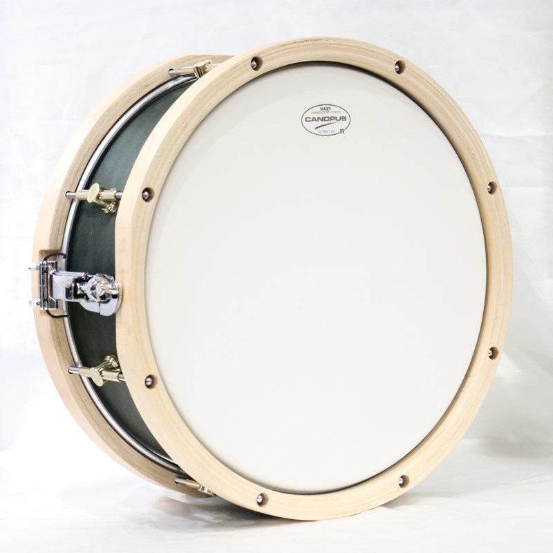CANOPUS MO-1455WH [MO Snare Drum 14''×5.5'' w/WoodHoop - Black Olive Oil] 画像5