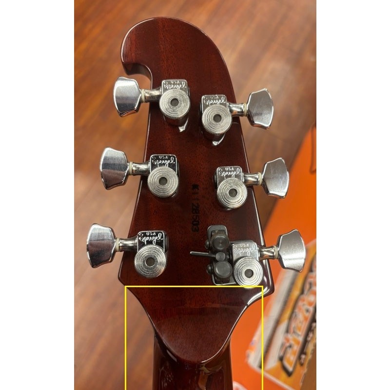 ESP 【USED】RODEOholic FLAME ROSE BROWN Neck Repair DiMarzio ClipLock Strap Modified【SN. K1128503】 画像4