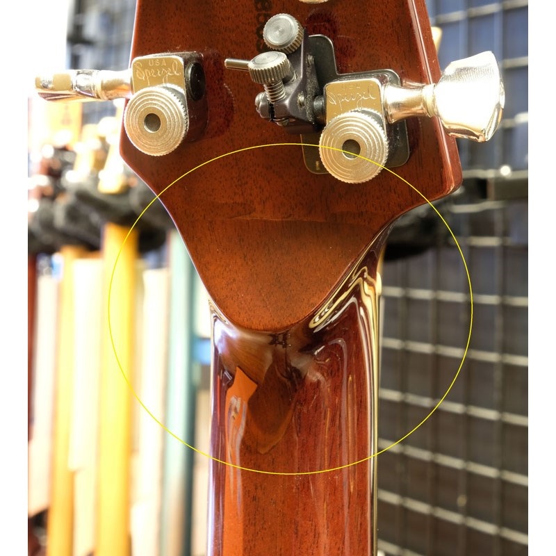 ESP 【USED】RODEOholic FLAME ROSE BROWN Neck Repair DiMarzio ClipLock Strap Modified【SN. K1128503】 画像5