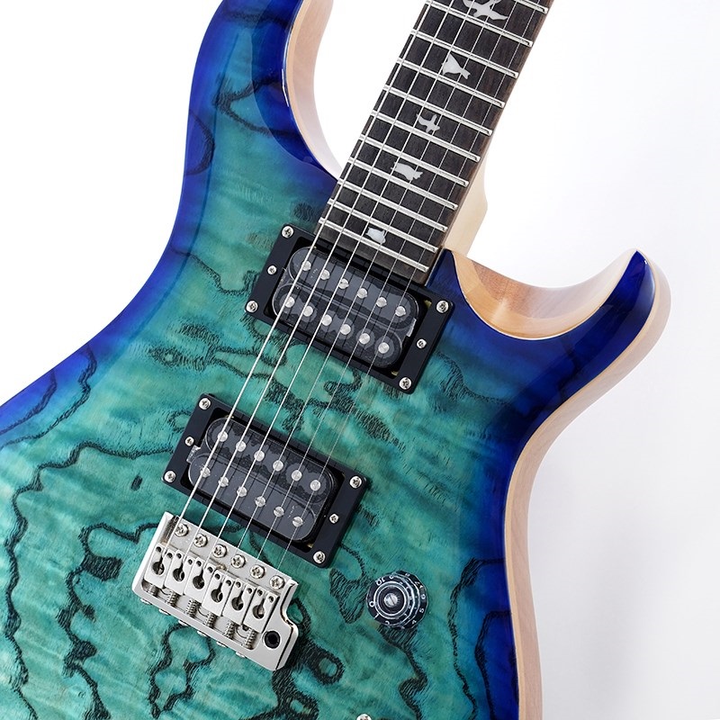 P.R.S. SE Custom 24 Burled Ash Limited Edition (Lake Blue