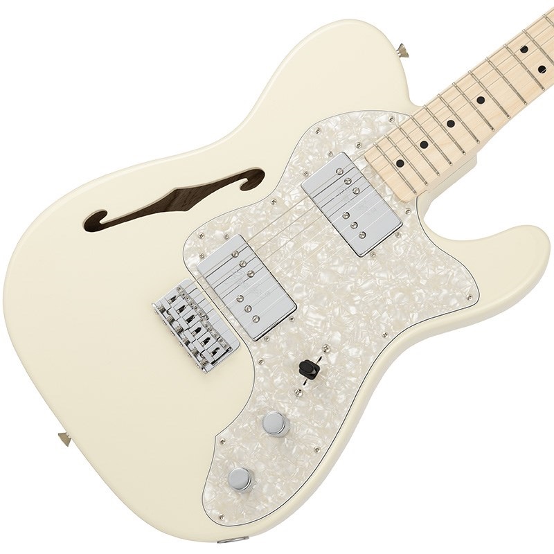 Fender Made in Japan Traditional 70s Telecaster Thinline (Olympic White/Maple) 画像2