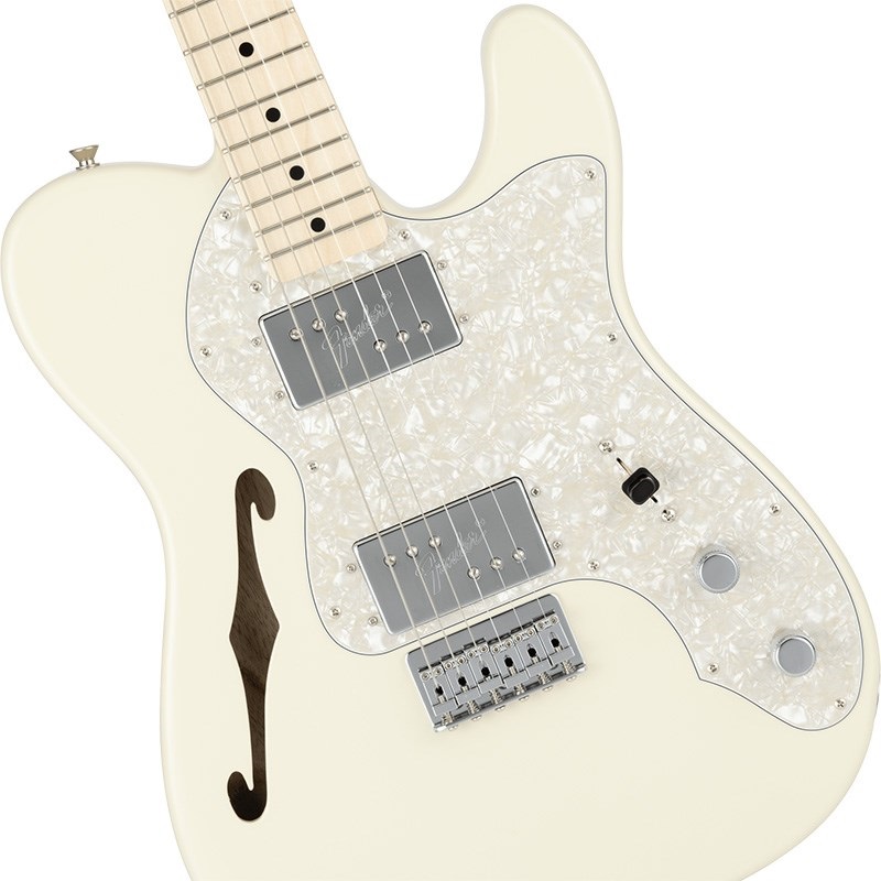 Fender Made in Japan Traditional 70s Telecaster Thinline (Olympic White/Maple) 画像3