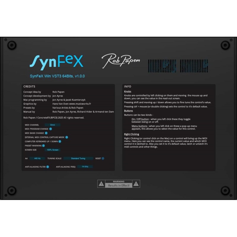 Rob Papen SynFeX (ロブパペン)(ソフトシンセ)(代引不可)(オンライン納品) 画像6