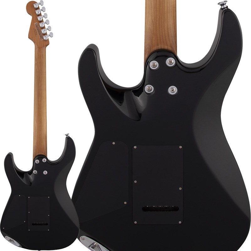 Charvel Pro-Mod Series DK22 SSS 2PT CM (Gloss Black/Caramelized Maple) 画像1