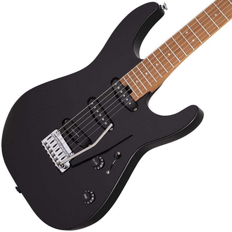 Charvel Pro-Mod Series DK22 SSS 2PT CM (Gloss Black/Caramelized Maple) 画像2