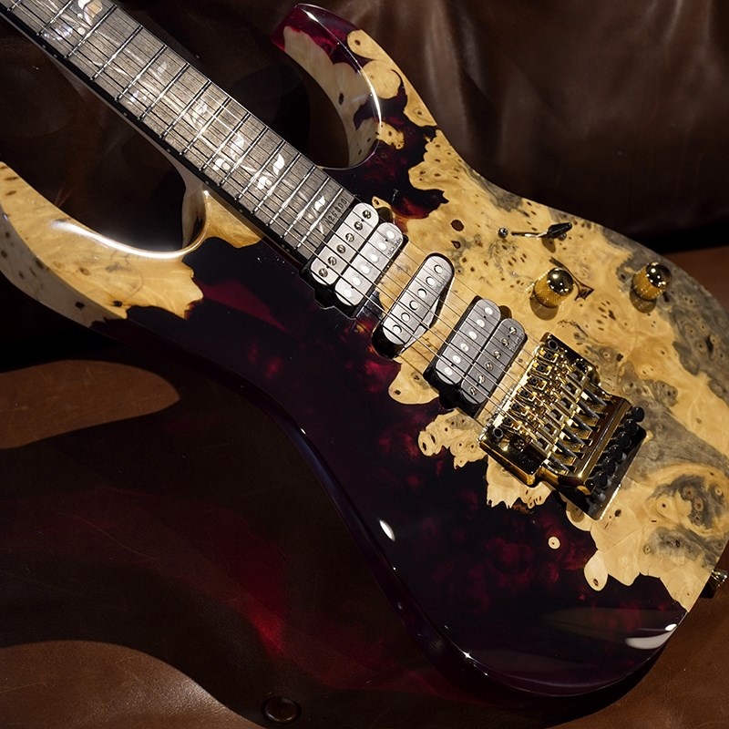 Ibanez Ikebe 50th Anniversary j-custom IKRG50TH Buckeye Burl (Red Reisn) SN.A25306 画像4