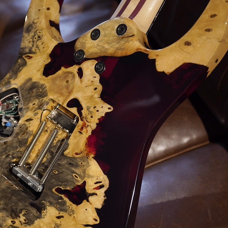 Ibanez Ikebe 50th Anniversary j-custom IKRG50TH Buckeye Burl (Red Reisn) SN.A25306 画像6