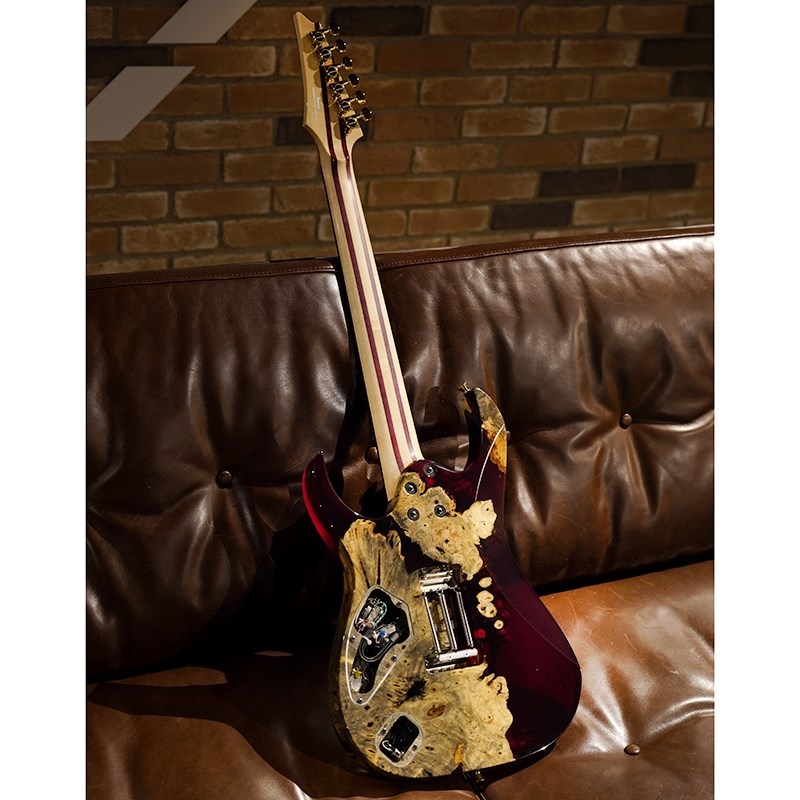 Ibanez Ikebe 50th Anniversary j-custom IKRG50TH Buckeye Burl (Red Reisn) SN.A25305 画像2