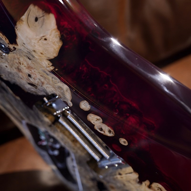 Ibanez Ikebe 50th Anniversary j-custom IKRG50TH Buckeye Burl (Red Reisn) SN.A25305 画像6