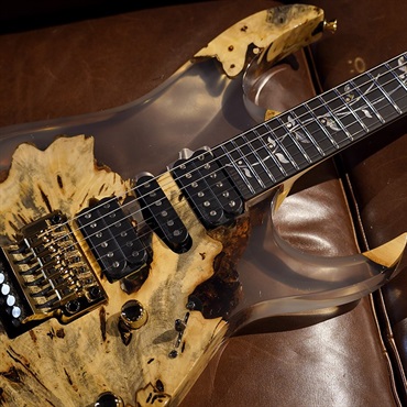 Ibanez Ikebe 50th Anniversary j-custom IKRG50TH Buckeye Burl (Smoke Reisn) SN.A25307 画像3