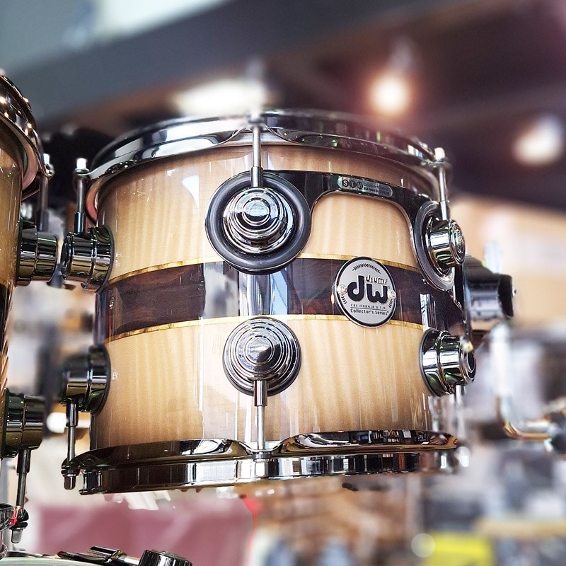 dw Collector's Pure Maple ''333'' Shell 6pc Drum Kit [BD22，FT16&14，TT12&10，SD14/Quick Candy Black Burst over Italian Sycamore Exotic Veneer - Ziricote Inlay w/ Gold Leaf Pinstripes]【イケベ楽器店創業50周年企画モデル！】 画像4