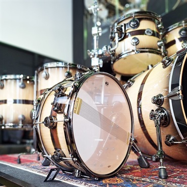dw Collector's Pure Maple ''333'' Shell 6pc Drum Kit [BD22，FT16&14，TT12&10，SD14/Quick Candy Black Burst over Italian Sycamore Exotic Veneer - Ziricote Inlay w/ Gold Leaf Pinstripes]【イケベ楽器店創業50周年企画モデル！】 画像9