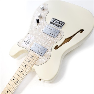 Fender Made in Japan Traditional 70s Telecaster Thinline (Olympic White/Maple) 画像5