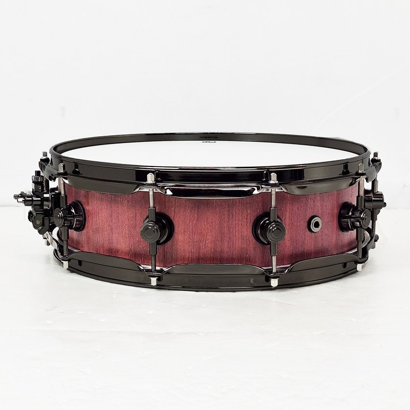 dw DRU20414SSN101[Collector's PURE Purpleheart Pi Snare Drum/14×3.14/Natural Satin Oil w/Black Nickel Hardware] 画像1