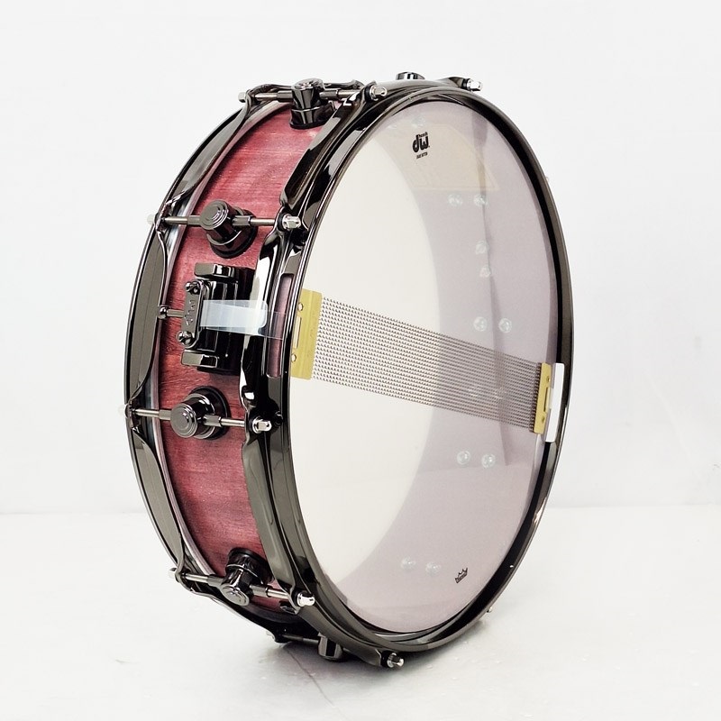 dw DRU20414SSN101[Collector's PURE Purpleheart Pi Snare Drum/14×3.14/Natural Satin Oil w/Black Nickel Hardware] 画像4