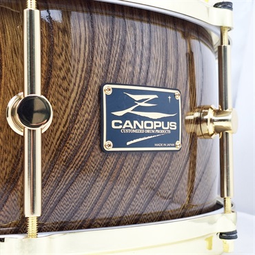 CANOPUS HS-1465-BR [Zelkova Snare Drum 14×6.5/Gold Hardware]【Aerial Case（エアリアルケース）付属】 画像2