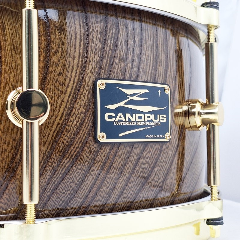 CANOPUS HS-1465-BR [Zelkova Snare Drum 14×6.5/Gold Hardware]【Aerial Case（エアリアルケース）付属】 画像2
