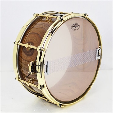 CANOPUS HS-1465-BR [Zelkova Snare Drum 14×6.5/Gold Hardware]【Aerial Case（エアリアルケース）付属】 画像4