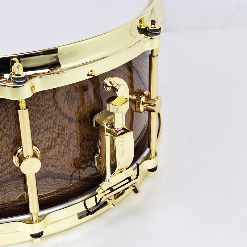CANOPUS HS-1465-BR [Zelkova Snare Drum 14×6.5/Gold Hardware]【Aerial Case（エアリアルケース）付属】 画像5