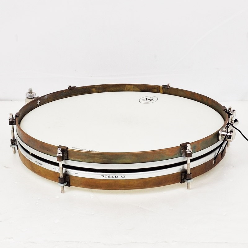 A&F Drum Co USED 中古 Pancake 14 x 1.5 Raw Brass Snare Drum [Single Tension，No Lugs， with Brass Single Hoops] 画像3