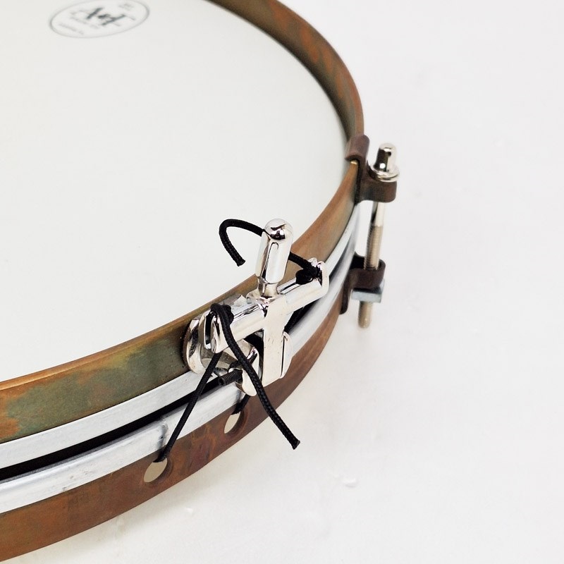 A&F Drum Co USED 中古 Pancake 14 x 1.5 Raw Brass Snare Drum [Single Tension，No Lugs， with Brass Single Hoops] 画像4