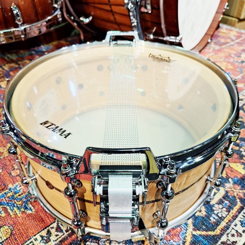 TAMA TLCM1465SI-OCM [STAR Reserve Snare Drum / Solid Curly Maple 14 × 6.5 全面当たり仕様]【イケベ楽器店創業50周年記念モデル】 画像8