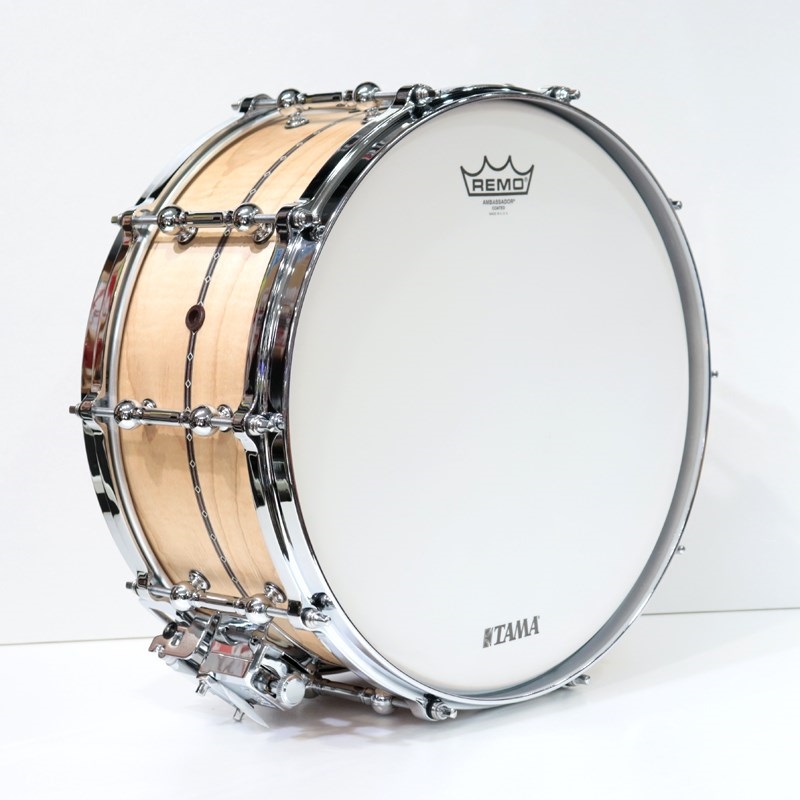 TAMA TLCM1465SI-OCM [STAR Reserve Snare Drum / Solid Curly Maple 14''×6.5'' 全面当たり仕様]【イケベ楽器店創業50周年記念モデル】 画像4