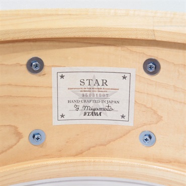 TAMA TLCM1465SI-OCM [STAR Reserve Snare Drum / Solid Curly Maple 14''×6.5'' 全面当たり仕様]【イケベ楽器店創業50周年記念モデル】 画像8