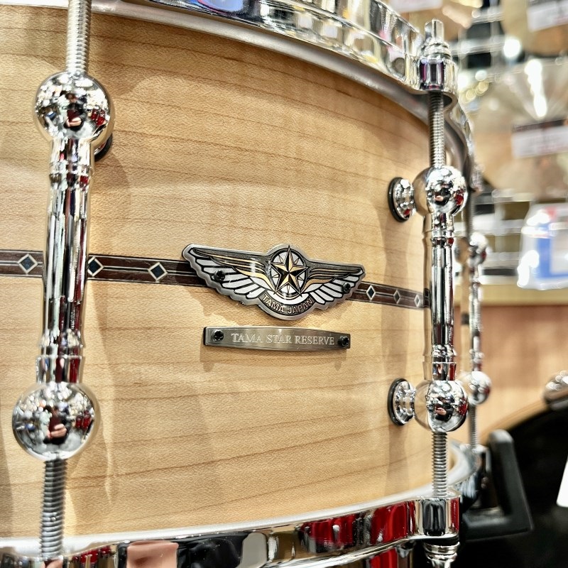 TAMA TLCM1465SI-OCM [STAR Reserve Snare Drum / Solid Curly Maple 14 × 6.5 全面当たり仕様]【イケベ楽器店創業50周年記念モデル】 画像4