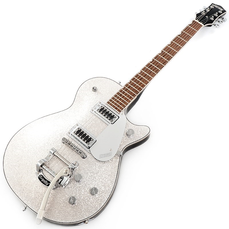 GRETSCH G5230T Electromatic Sparkle Jet FT Single-Cut with Bigsby (Silver Sparkle) 画像1