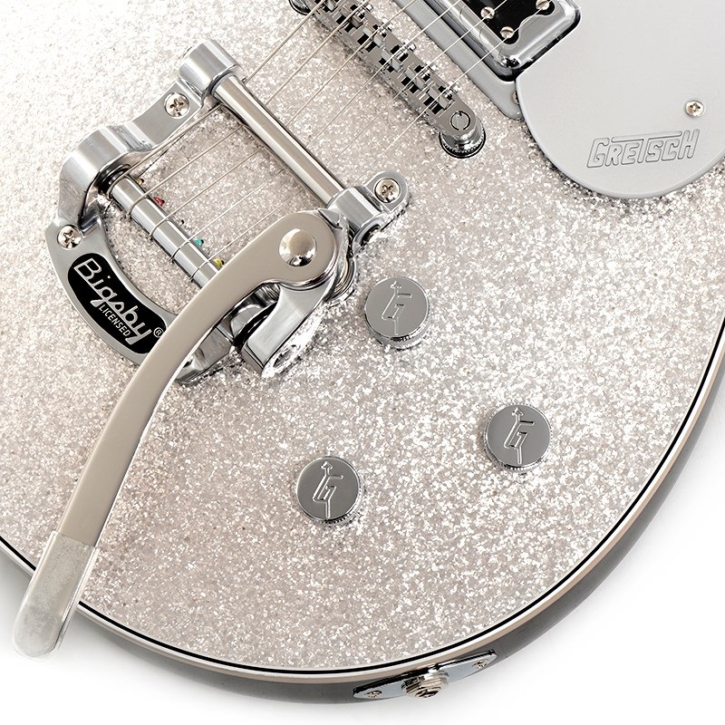 GRETSCH G5230T Electromatic Sparkle Jet FT Single-Cut with Bigsby (Silver Sparkle) 画像4